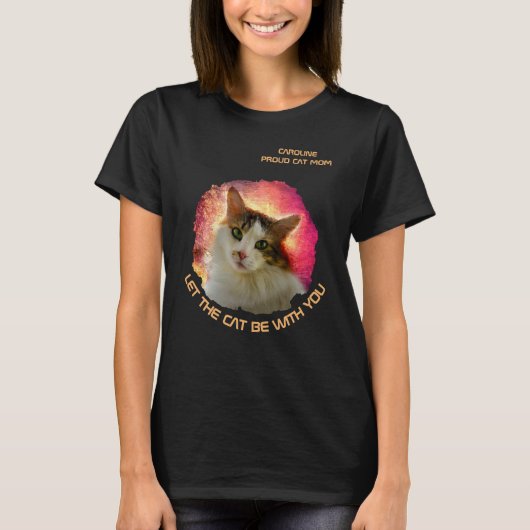 Laat de kat bij je zijn grappig  t-shirt (Voorkant)