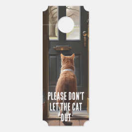 Laat De Kat Niet Los Deurhanger