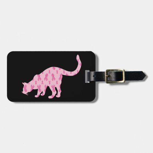 Laat de kat van de kure kanker bagagelabel (Voorkant horizontaal)