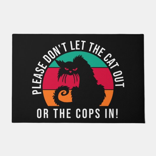 Laat de katten of de koppen niet in grappigheid zi deurmat (Voorkant)