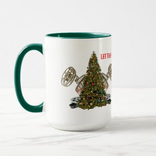 Laat de kerstreels rollen mok (Links)