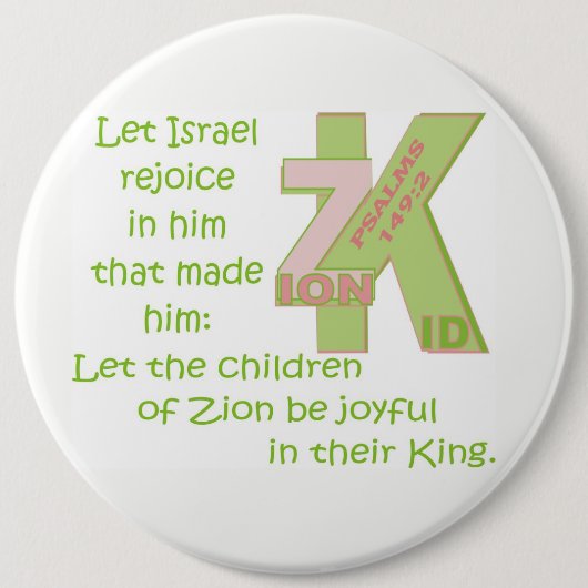LAAT DE KINDEREN JOYFUL ZIJN IN HUN KONING© BtnENG Ronde Button 6,0 Cm (Voorkant)