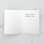 Laat de kleine dingen niet bij je komen... feestdagen kaart (Binnen)