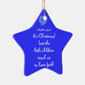 LAAT DE KLEINE KINDEREN, PERSONALISEERD KERAMISCH ORNAMENT (Rechts)