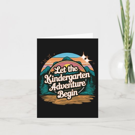 Laat de kleuterschool avontuur beginnen 1e dag ter kaart (Voorkant)