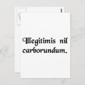 Laat de klootzakken je niet misleiden. briefkaart (Voorkant / Achterkant)