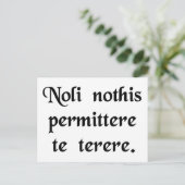 Laat de klootzakken je niet neerhalen. briefkaart (Staand voorkant)