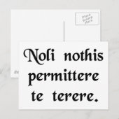 Laat de klootzakken je niet neerhalen. briefkaart (Voorkant / Achterkant)