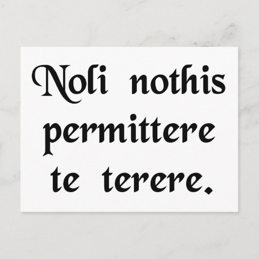 Laat de klootzakken je niet neerhalen. briefkaart (Voorkant)