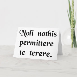 Laat de klootzakken je niet neerhalen. kaart