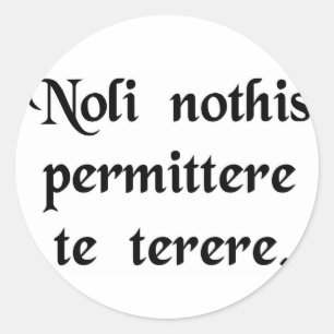 Laat de klootzakken je niet neerhalen. ronde sticker