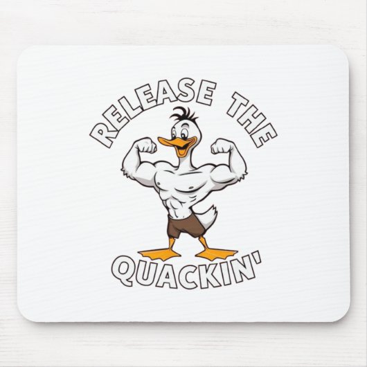 Laat de krachttraining van de Quackin los Muismat (Voorkant)