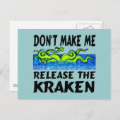 Laat de Kraken-Briefkaarten vrij Briefkaart (Voorkant / Achterkant)