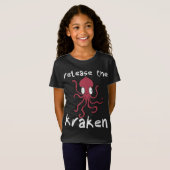 Laat de Kraken Derpy Giant Octopus T-Shirt vrij (Voorkant volledig)