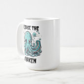 Laat de kraken los! Schattigee octopus Koffiemok (Voorkant links)