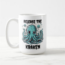 Laat de kraken los! Schattigee octopus
