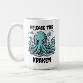 Laat de kraken los! Schattigee octopus Koffiemok