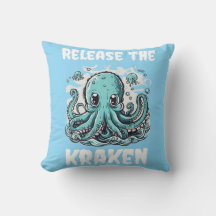 Laat de kraken los! Schattigee octopus