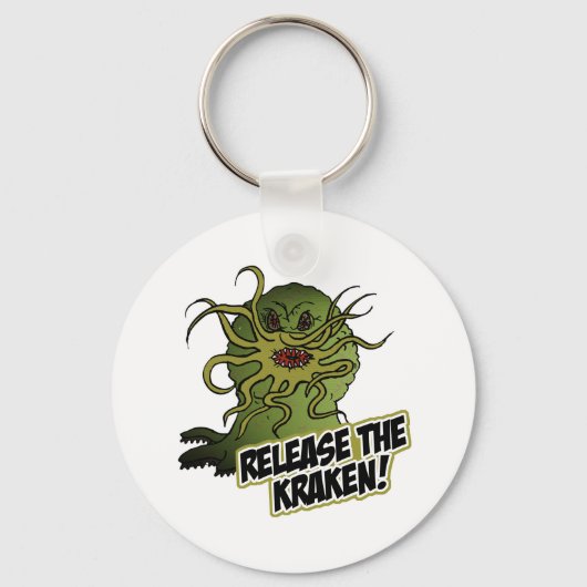 laat de kraken los sleutelhanger (Voorkant)