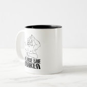 Laat de Kraken los Tweekleurige Koffiemok (Voorkant links)