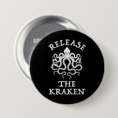 Laat de Kraken vrij Ronde Button 7,6 Cm (Voorkant /achterkant)