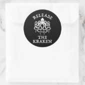 Laat de Kraken vrij Ronde Sticker (Tas)