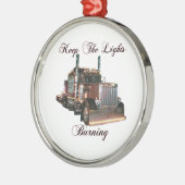 Laat de lampjes branden metalen ornament (Links)