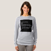 laat de lange mouw van de liefde voor vrouwen t-shirt (Voorkant volledig)
