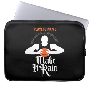 Laat de laptop Regen (Basketball) met laptophoes Sleeve
