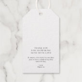 Laat de liefde bloeien Bloemen Bar Favor Goud Cadeaulabels (Achterkant)