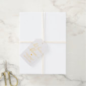 Laat de liefde bloeien Bloemen Bar Favor Goud Cadeaulabels (Met Koord)