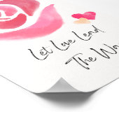 Laat de liefde de weg leiden - Inspirerend Poster (Hoek)