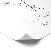 Laat de Liefde Fonkel - Vonken Afscheid Bord Bruil Poster (Hoek)