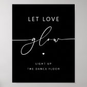 Laat de liefde gloeien | Sparkler of Stick Black W Poster (Voorkant)