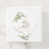 Laat de liefde groeien, Elegant Eucalyptus groen Bedankjes Labels (In situ)