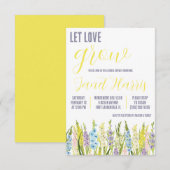 Laat de liefde groeien, pastel gladiolus Vrijgezel Kaart (Voorkant / Achterkant)