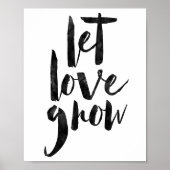 Laat de liefde groeien poster (Voorkant)