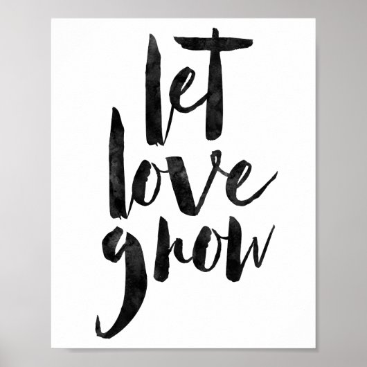 Laat de liefde groeien poster (Voorkant)