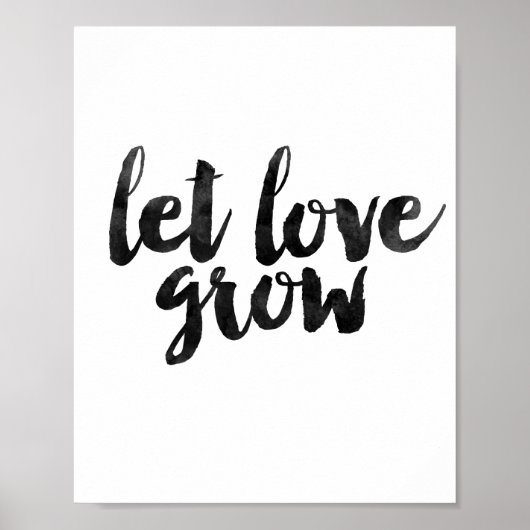 Laat de liefde groeien poster (Voorkant)