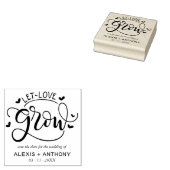 Laat de liefde groeien - Save the date Rubberstempel (Gestempeld)