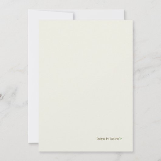 Laat de liefde groeien - Waterverf Cactus Wenskaar Kaart (Achterkant)