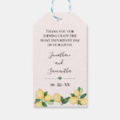 Laat de liefde Plant kweken Roze liemen tonen plez Cadeaulabel (Achterkant)