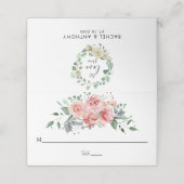 laat de liefde Roze Naam Tabelnummer toevoegen Man Plaatskaartje (Buitenkant ongevouwen)