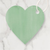 Laat de liefde Rustic Waterverf Greenery Wedding g Bedankjes Labels (Achterkant)