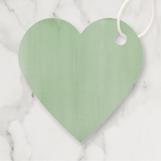 Laat de liefde Rustic Waterverf Greenery Wedding g Bedankjes Labels (Achterkant)