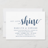 Laat de liefde schitteren, Modern Post Wedding Elo Kaart (Voorkant)