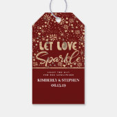 Laat de liefde sprankelen uitzenden cadeaulabel (Achterkant)