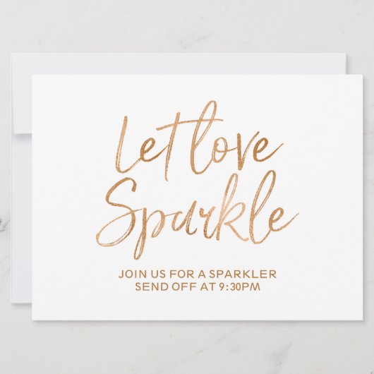 "Laat de liefde vonken" Onderteken | Letter met st Kaart (Voorkant)