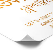 Laat de liefde voor een bruisende bruiloft 8 x 10  poster (Hoek)