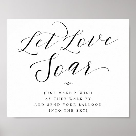Laat de Liefde Zar ballon van het Manuscript van h Poster (Voorkant)